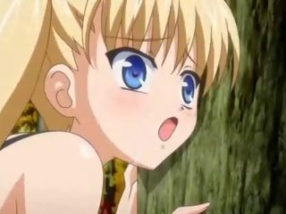 Blondinė divinity anime gauna pounded