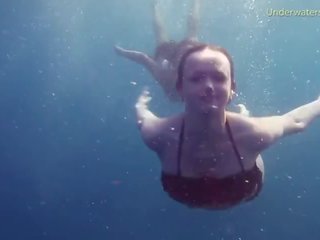 Naked Girls on Tenerife Having Fun in the Water