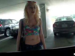 Diva blonde teen picked up and fucked