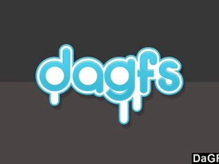 Dagfs: 角質 金發 青少年 美女 吸 一 硬 竿 的 肉