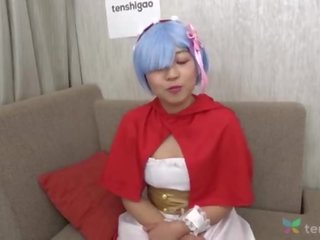 Japans riho in haar favoriet anime kostuum komt naar interview met ons bij tenshigao - phallus zuigen en bal likken amateur zitbank gieten 4k &lbrack;part 2&rsqb;