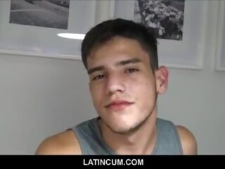 Ngay nghiệp dư trẻ latino thanh niên paid tiền mặt vì đồng tính truy hoan tập