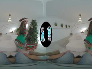 Wetvr asiatico vina cielo dotato sesso film per natale in vr