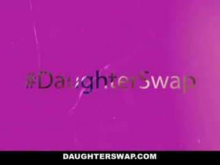 DaughterSwap - concupiscent Teenss Drain Their Dads Cocks