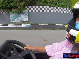 Real başlangyç aziýaly ýaşlar başlangyç gf from thailand go karting and ulylar uçin video