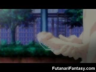 Futanari hentai tón transsexuál anime manga tranny rozprávka animácia penis člen transexuál semeno šialené dickgirl hermafrodit