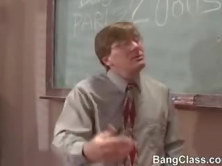 Teen young female gets dicked by school teacher