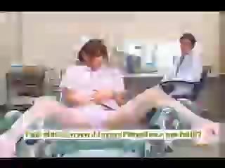 Акіхо yoshizawa beguiling азіатська медсестра користується дразнением в лікар