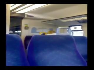 Pareja teniendo sexo vídeo en tren